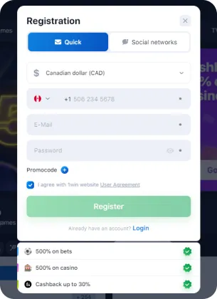 1win registration